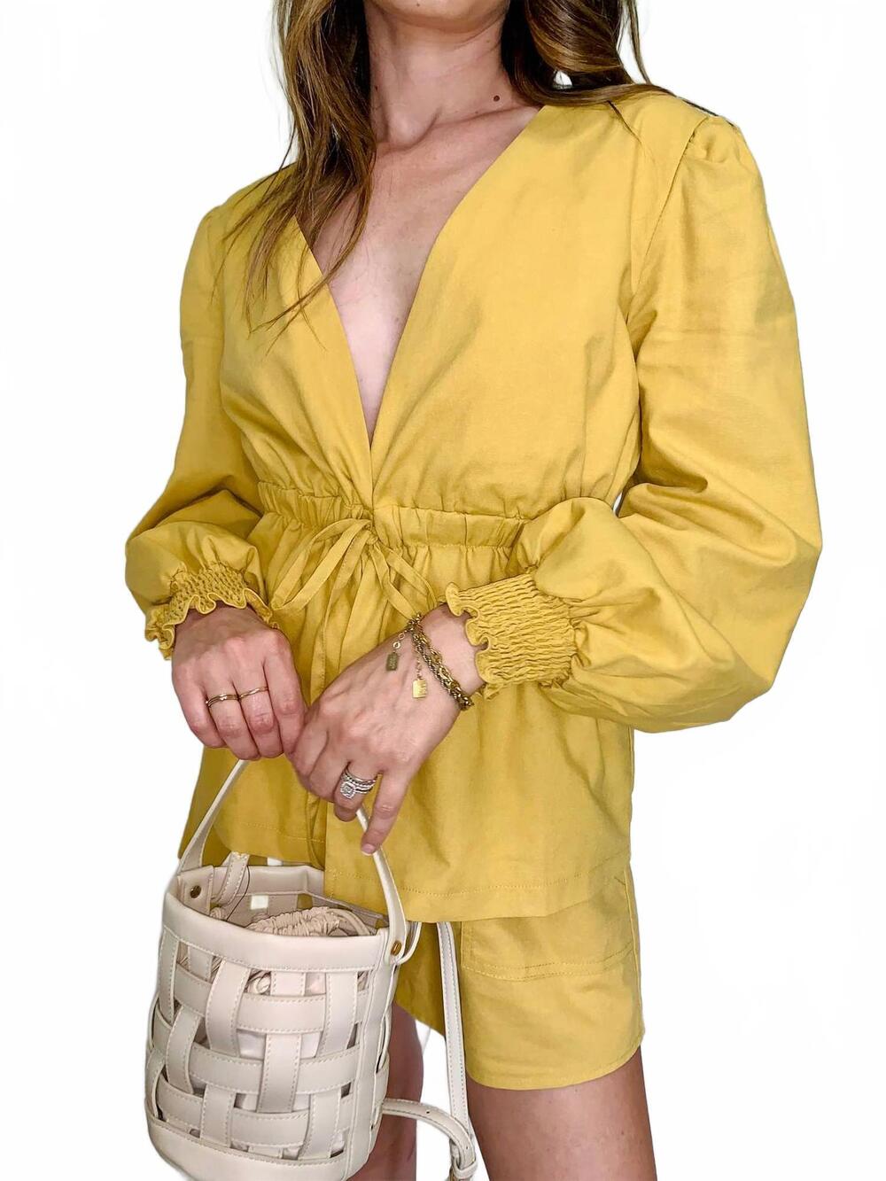 NEW STRUT & BOLT golden hour set top in yellow